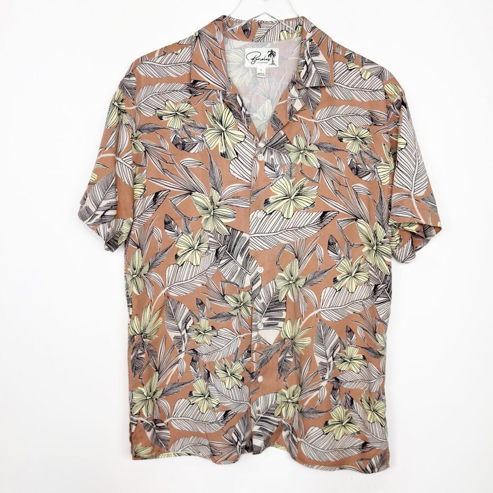 Bonobos 100% Tencel Hawaiian Style Print Button Up Shirt M